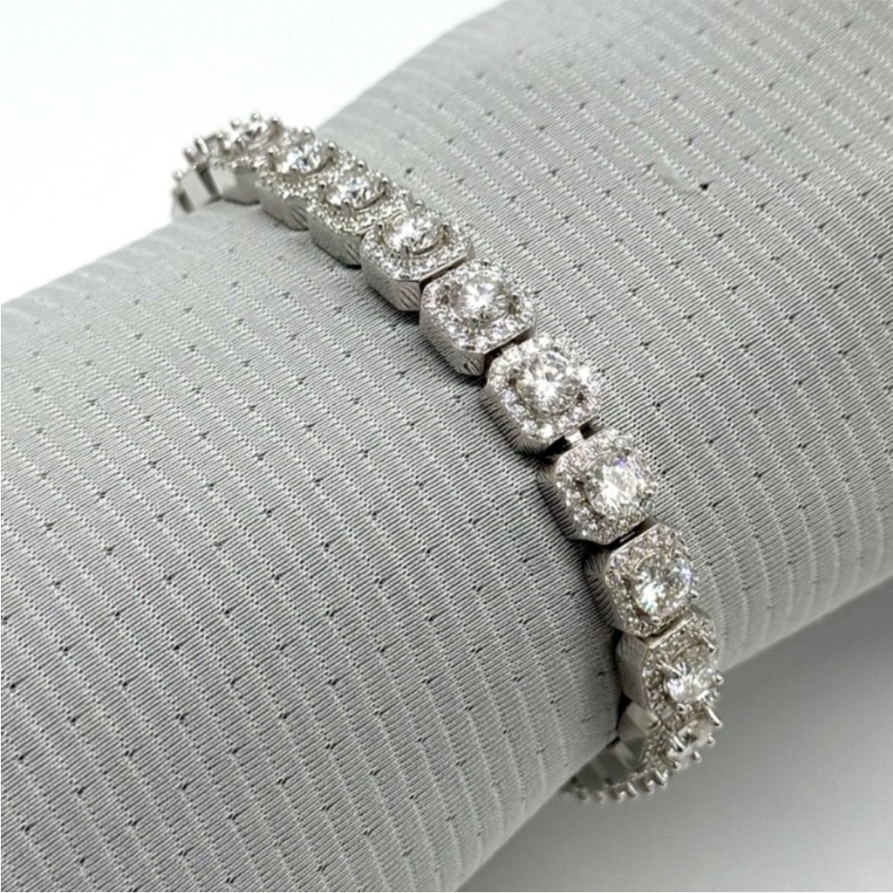 925 Silver, 2.6CTW Moissanite Miami Cuban Ring